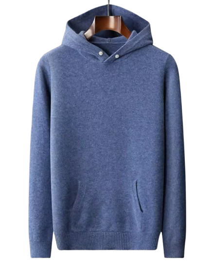 Ibiza Cashmere Hoodie (Blue)