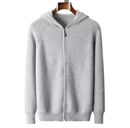 Malta Merino Zip Hoodie (Gray)